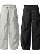 Men's Drawstring Breathable Curved Pants Woman Sweatpants