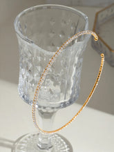 Stainless Steel Inlaid Zircon Necklace Gold One Size