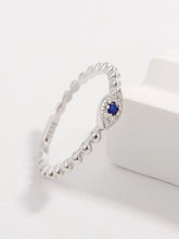 925 Sterling Silver Inlaid Zircon Ring Rings