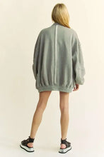 Davi & Dani Exposed Seam Zip Up Dropped Shoulder Jacket Woman Outerwear