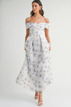 MABLE Floral Printed Off Shoulder Maxi Dress Casual Dresses