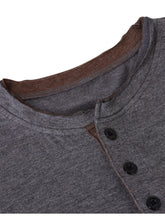 Men's Classic Henley Short Sleeve Top