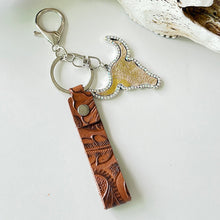 Rhinestone Bull Keychain Style G One Size
