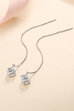 2 Carat Moissanite 925 Sterling Silver Threader Earrings Silver One Size