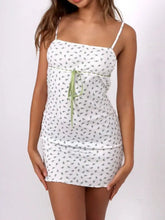 Square Neck Mini Cami Dress White Casual Dresses