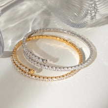 2-Piece Inlaid Zircon Bracelet