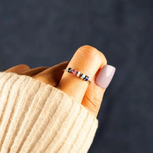 925 Sterling Silver Oil Drip Ring Rings