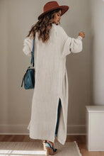 Open Front Side Slit Cardigan Woman Outerwear