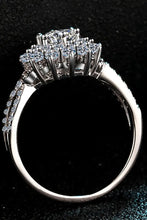Moissanite Flower-Shape Split Shank Ring Rings