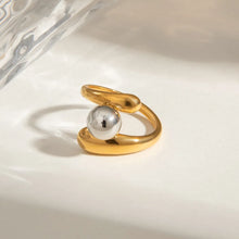 Two-Tone Twisted Ring