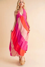 Aemi+Co Color Block Sleeveless Maxi Dress Casual Dresses