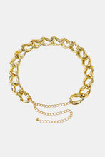 1.2" Width Acrylic Curb Chain Belt Belts