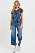 RISEN Full Size Knotted Strap Denim Overalls with Pockets Plus Size Denim Overalls