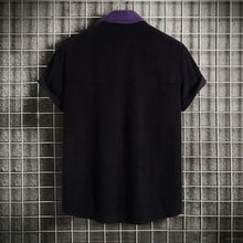 Men's Plus Size Classic Color Block Short Sleeve Shirt Mens Tops