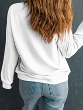 MERRY CHRISTMAS Contrast Long Sleeve Sweatshirt Woman Sweatshirts