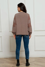 Waffle Buttoned Long Sleeve Top Woman Blouses