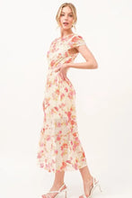 And The Why Fish-Net Floral Printed Midi Dress Casual Dresses