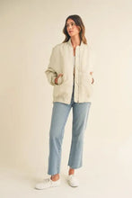 MABLE Back Ruched Utiltiy Bomber Jacket Woman Outerwear