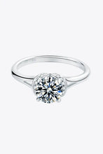 1 Carat Moissanite 925 Sterling Silver Split Shank Ring Rings