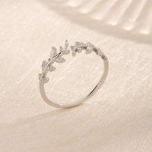 925 Sterling Silver Inland Zircon Open Ring Fine Jewelry