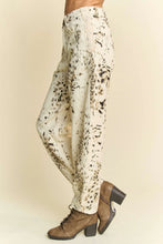 Davi & Dani Abstract Tie Dye Dot Lace Detail Barrel Pants