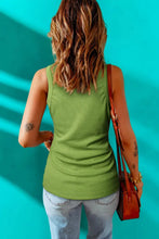 Round Neck Sleeveless Tank Tanks & Camis