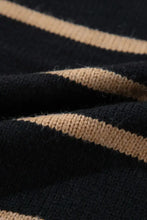 Striped Button Down Long Sleeve Cardigan Woman Outerwear