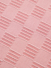 Checkered Textured Round Neck T-Shirt Woman T Shirts