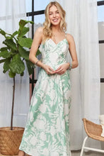 ADORA Print Spaghetti Strap Maxi Dress Casual Dresses