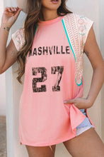 NASHVILLE Printed Patchwork Tank Tanks & Camis
