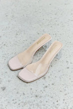 DDK Make Myself Clear Mule Block Heels Woman Slippers