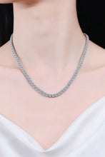 Moissanite Rhodium-Plated Necklace Silver One Size Necklaces