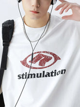 Men's Plus Size Graphic Round Neck Half Sleeve T-Shirt White
