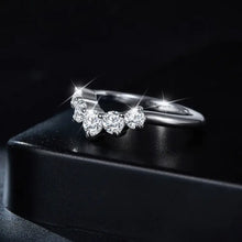Inlaid Moissanite 925 Sterling Silver Ring Rings