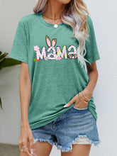 Easter MAMA Graphic Round Neck T-Shirt Gum Leaf