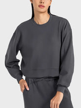 Millennia Round Neck Drop Shoulder Sports Top Black