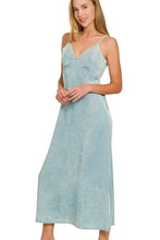 Zenana Tencel Mineral Washed Maxi Dress Casual Dresses