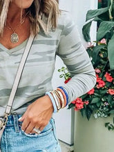 Camouflage Long Sleeve Polyester Shirt for Women Woman T Shirts