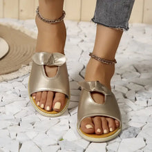 Casual Open Toe Cutout Detail Sandals Woman Slippers