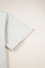 Casual Oversize Bow Drop Shoulder T Shirt for Women in Beige Woman T Shirts