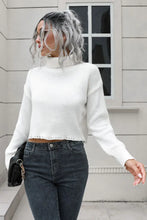 Turtleneck Dropped Shoulder Sweater Sweater Pullovers