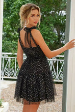 Tied Scoop Neck Mini Cami Dress Cocktail Dress