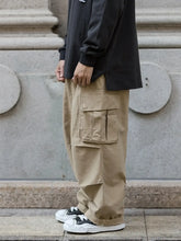Men's Loose Fit Cargo Pants with Multiple Pockets