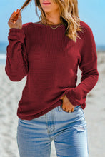 Round Neck Dropped Shoulder Blouse Woman Blouses