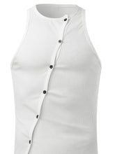 Men's Full Size Cutout Round Neck Tank Plus Size