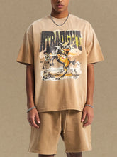 Men's Graphic Round Neck Half Sleeve T-Shirt