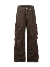 Men's Camouflage Cargo Wide Leg Pants