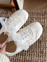 Round Toe Lace Up Sneakers Woman Sneakers