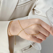 18K Gold-Plated Chain Hand Harness Bracelet Gold One Size