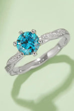 1 Carat Moissanite Contrast 925 Sterling Silver Ring Rings